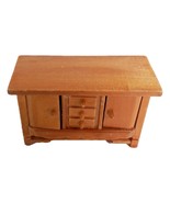 1:12 Scale Dresser Hutch Drawer Dollhouse Furniture Open Door Maple Wood... - $6.82 CAD
