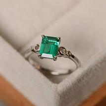 Arenaworld Natural Certified 6.00 Carat Emerald Gemstone Octagon Shape Ring for  - £43.88 GBP