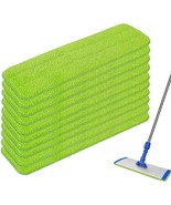 10 Packs Replacement Microfiber Cleaning Pads Spray Mop Heads Flat Mop P... - £30.45 GBP