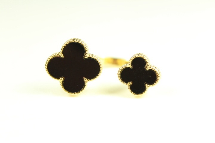 Primary image for Gold Double Quatrefoil Ring