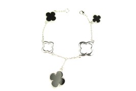 Mixed Cluster and Hollow Cluster Bracelet - $75.00