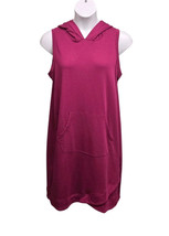 LIVI Activewear Dress Womens 14/16 Purple Sleeveless Hooded Pullover Ath... - $12.87