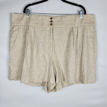 Lane Bryant Women's Size 22 Linen City Shorts Beach Minimalist Casual Co... - $11.19