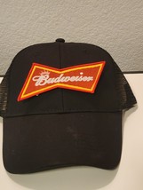 Budweiser Patched Black Mesh Low Profile Snapback Trucker Hat - $26.99
