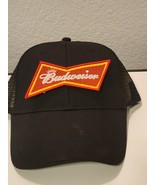 Budweiser Patched Black Mesh Low Profile Snapback Trucker Hat - $496.90 MXN