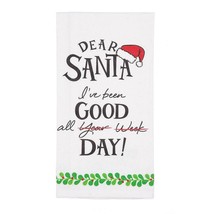 IZZY & OLIVER "Dear Santa~I've Been Good" 6006995 Kitchen Bar Tea Towel~19″X27″ - £6.96 GBP