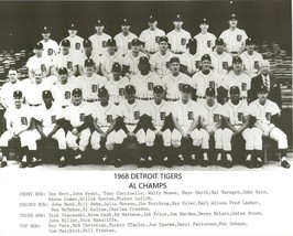 1968 DETROIT TIGERS 8X10 TEAM PHOTO BASEBALL PICTURE AL CHAMPS MLB - £3.91 GBP