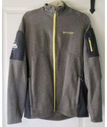 Spyder Men's Empire Full Zip Jacket, Gray W/Yellow Accents - Large - $28.49