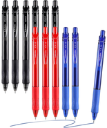 Kabolain 12Pc (Black/Blue/Red) Gel Ink Ballpoint Pens,0.5Mm Retractable ... - £9.65 GBP