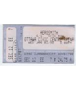 AEROSMITH 1990 TICKET Stub Ottawa Civic Cente with openers Skid Row Jan 2  - £11.57 GBP