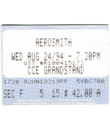 AEROSMITH 1994 Vintage Ticket Stub Ottawa CCE Grandstand STEVEN TYLER VG+ - £7.64 GBP