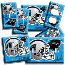 Carolina Panthers Football Team Light Switch Wall Plate Outlet Boy Room Man Cave - £9.56 GBP+