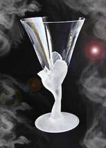 HAUNTED CRYSTAL BIRD GOBLET OOAK  ALL IS CLEANSED EXTREME MAGICK 7 SCHOLARS image 2