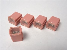 Set Of Five (5) 30 Amp Female Cartridge Pink Fuse Littelfuse Low Profile 58V - £14.15 GBP