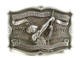 1976 Ring The Bell For Freedom Belt Buckle By Reynolds Metals 22017 - £19.54 GBP