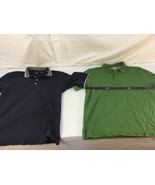 X2 Mens Nordstrom XL Green Rugby Polo &amp; Greg Norman Dark Blue XL Polo Sh... - $25.08 CAD