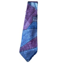 ADOLFO multicolor men’s polyester tie Purple Blue necktie - $7.43