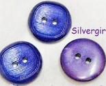 Set of 3 royal purple plastic vintage buttons 2 thumb155 crop