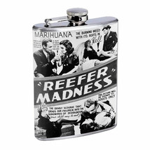 Reefer Madness Vintage Poster D1 Flask 8oz Stainless Steel Hip Drinking Whiskey - £11.69 GBP