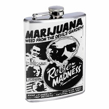 Reefer Madness Vintage Poster D2 Flask 8oz Stainless Steel Hip Drinking Whiskey - £11.63 GBP