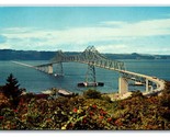 Columbia River Bridge Astoria Oregon OR UNP Chrome Postcard S14 - $3.51