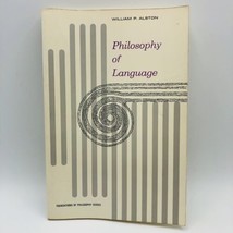 Philosophy of Language Paperback By William P. Alston 1964 Foundations S... - £9.82 GBP