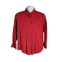 J.Crew Men&#39;s Button Up Collared Shirt ~ Sz M ~ Red ~ Long Sleeve - £17.95 GBP