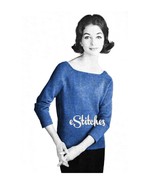 1950s Simple Tunic Sweater - Machine Knit Pattern (PDF 0159) - £2.80 GBP