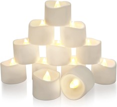 Homemory Tea Lights With Timer, Built-In 6 Hours Timer, Flameless, No Remote - £33.17 GBP