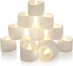 Homemory Tea Lights With Timer, Built-In 6 Hours Timer, Flameless, No Remote - £31.40 GBP