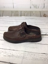 Dexter Shoes Womens 6M Walkmocs Mule Clog Slip On Brown Leather Comfort Moc Toe - £13.34 GBP