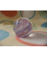 Latticino Twist Paperweight Purple Twists  And Central Bubble   - £14.76 GBP