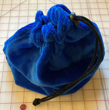 Betta Believe It Royal Blue Minky Drawstring Chess Pieces Bag Microfiber - £12.94 GBP