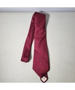 Calvin Klein Tie Silk Mens Red Blue Necktie 56 x 3.25 - $9.95