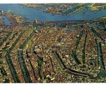 Airline Issued KLM Aerial View Amsterdam Postcard Royal Dutch Airlines - £14.17 GBP