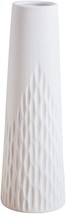 Vanenjoy 10 Inch Desktop Minimalist White Ceramic Bud Vases For Flowers, Home - $41.97