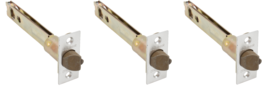 Square Face Deadlatch 5&quot; Polished Chrome - Kwikset 83014-017 (3-PACK) - $44.54