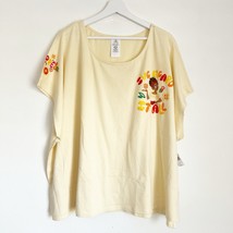 NWT Disney Parks Dolores Fashion T-Shirt Encanto Flowers Yellow Women’s 2X - $25.99