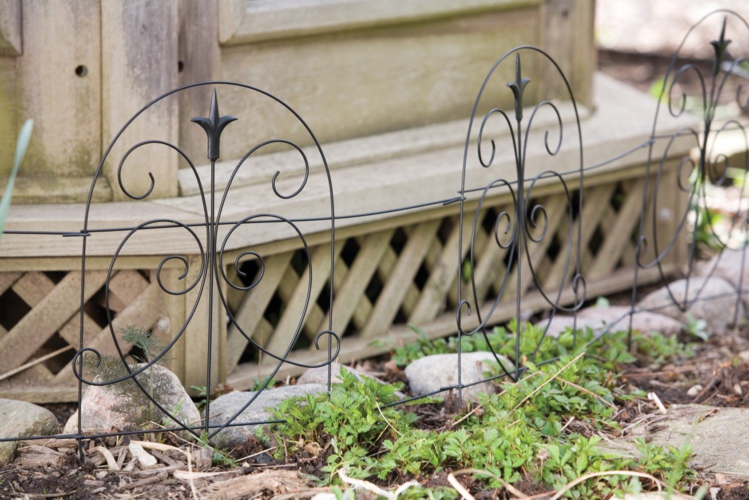Panacea 89379 Romantic Folding Border Fence, Black - $30.44
