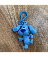 Vintage Viacom 1999 Nick Jr Blues Clues Blue Dog Key Ring Back Pack Clip 4” - $9.89