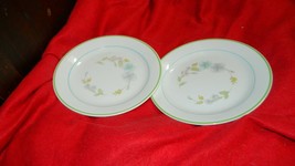 CORELLE PASTEL BOUQUET BREAD/DESSERT PLATES 7&amp;1/8 INCH x 2 FREE USA SHIP... - $18.69