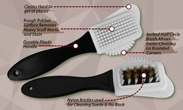 Deluxe Cleaning BRUSH Brass Bristles Clean Suede nubuck fabric Boot Shoe... - $22.62