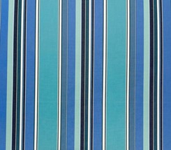 Sunbrella 56001 Dolce Oasis Blue Stripe Outdoor Furniture Fabric By Yard 54&quot;W - £15.17 GBP