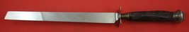 Antler Handle by Various Maker Cake Knife German w/Silver Ferrule knife 16 1/2&quot; - £84.85 GBP