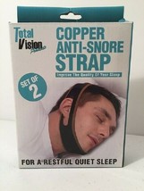 Total Vision Copper Anti-Snore Strap Better Sleep Aid Set of 2 $14.73 - $14.73