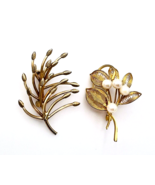 Lot Of Two Vintage Gold Tone Brooch Pins - $48.89 CAD