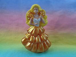 Vintage 1992 McDonald&#39;s Mattel Gold Dress Barbie Plastic Figure - £2.29 GBP