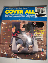 Vintage NEW OLD STOCK 1991 Safety 1st CAR SEAT COVER ALL 33x54 Clover Pr... - $37.18
