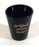 SHOT GLASS JACK DANIELS WHISKEY BLACK Shotglass 2&quot; Gold Logo Lettering - €4,12 EUR