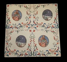New VTG 70s Wrapping Paper Sheet Religious  Christmas Holiday Flat Wrap ... - $268.68 MXN